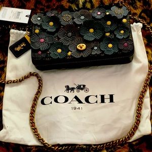 1941 coach tea rose shoulder bag